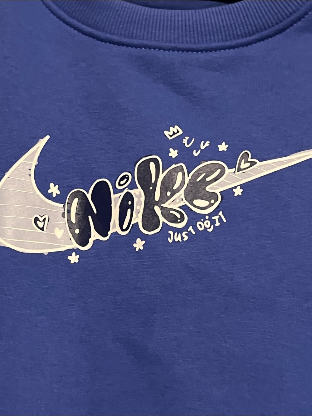 Nike Kids Royal Blue Graphic Swoosh Sweatshirt